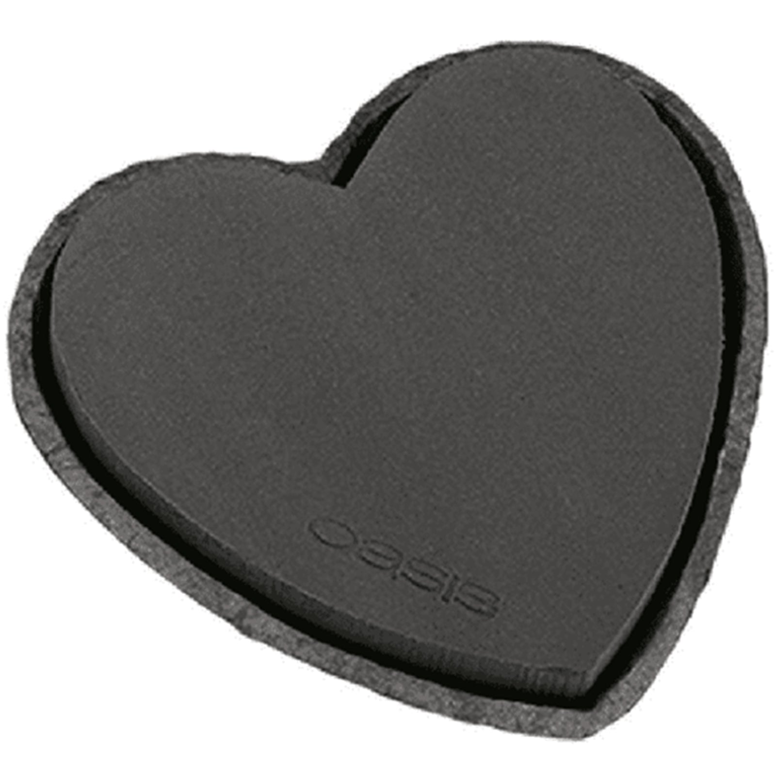 OASIS® BLACK BIOLIT Cœur - 2 pièces - 33 x 34 x 5,5 cm