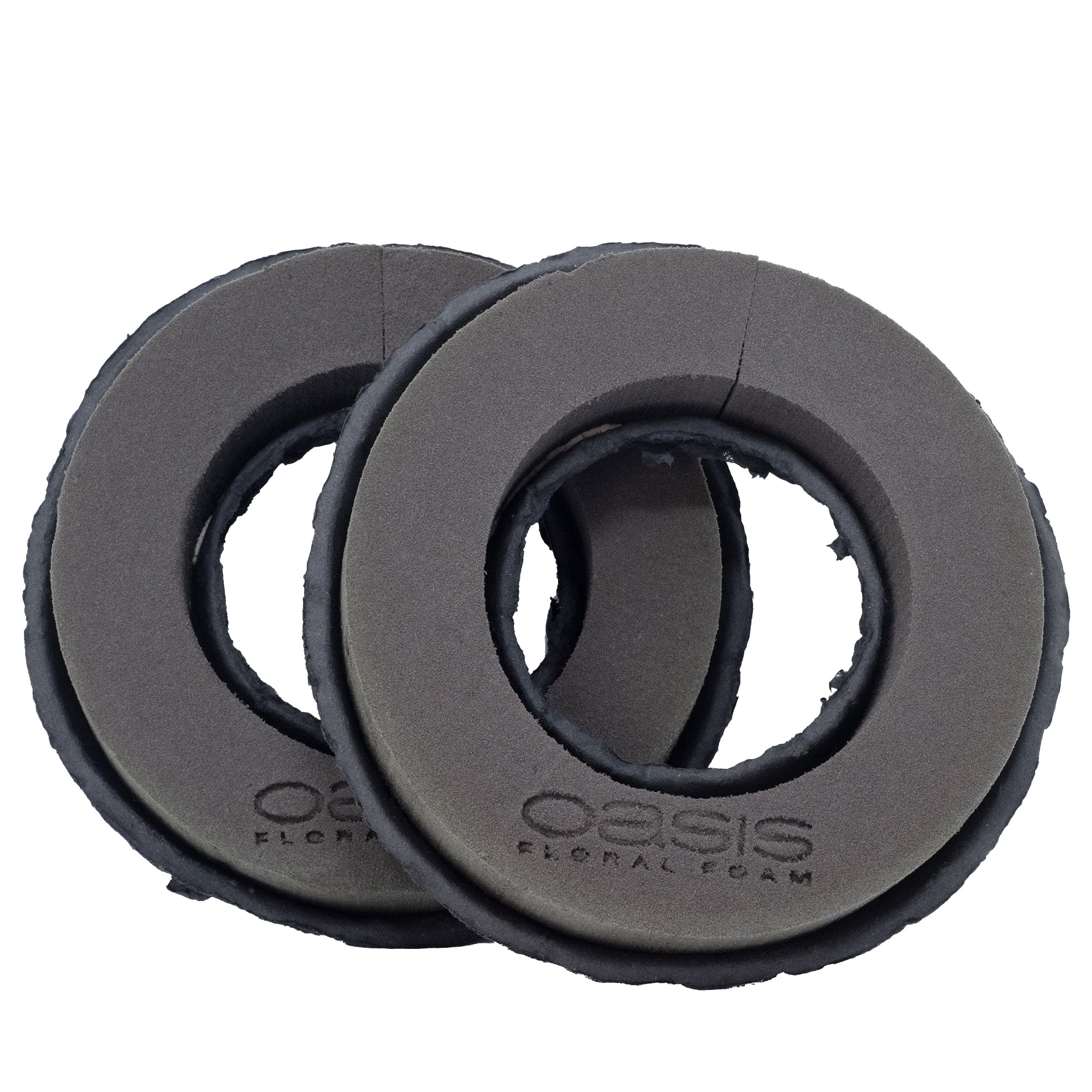 OASIS® BLACK BIOLIT® Ring, 18 cm Ø - inner: 6.5 cm Ø - 2 pieces
