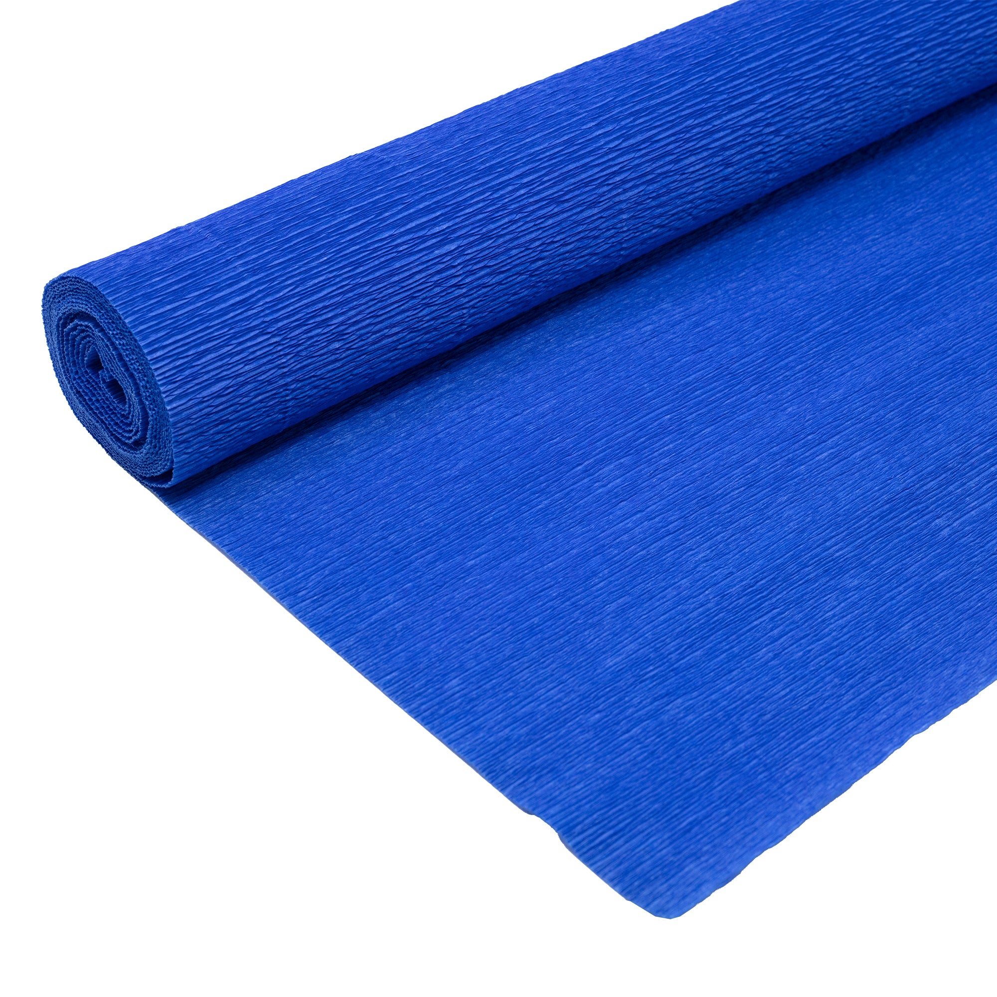 Papier crépon de qualité supérieure pour jardinier et fleuriste - 50 x 250 cm - bleu moyen - imperméable et résistant à la lumière
