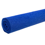 Papier crépon de qualité supérieure pour jardinier et fleuriste - 50 x 250 cm - bleu moyen - imperméable et résistant à la lumière