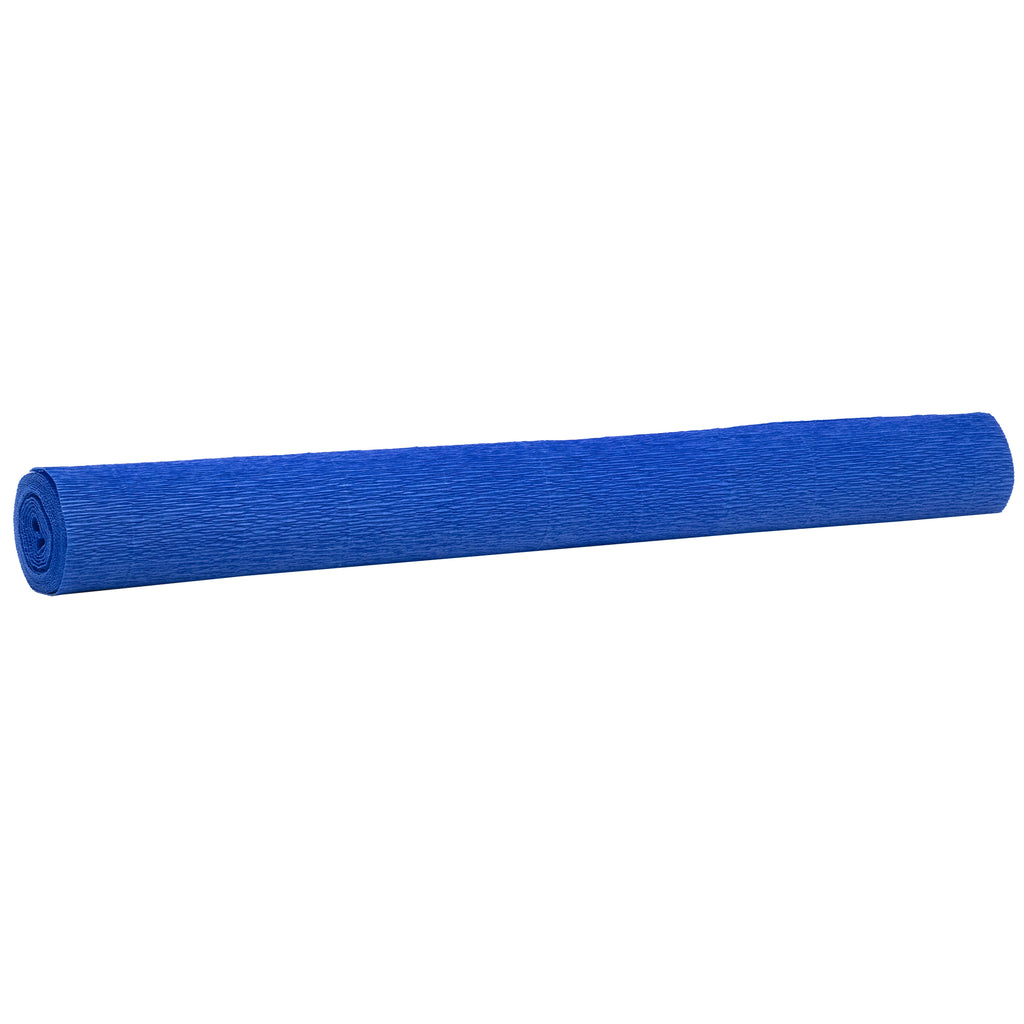 Papier crépon de qualité supérieure pour jardinier et fleuriste - 50 x 250 cm - bleu moyen - imperméable et résistant à la lumière