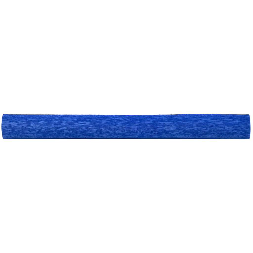 Papier crépon de qualité supérieure pour jardinier et fleuriste - 50 x 250 cm - bleu moyen - imperméable et résistant à la lumière