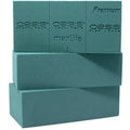 3x Original OASIS® Premium Steckschaum für längere Haltbarkeit bei Frischblumen - Steckmasse Blumen - Nasssteckschaum Hochzeit Geburtstag Kirche Ziegelform