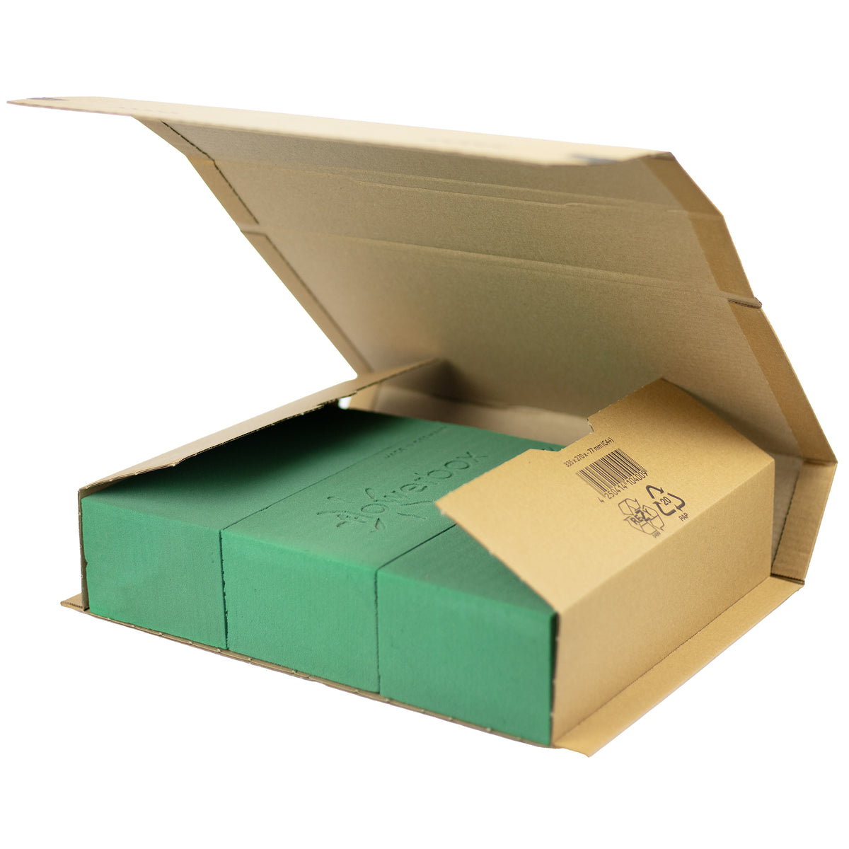 3x Original FLOWERBOX® Premium Steckschaum für längere Haltbarkeit bei Frischblumen