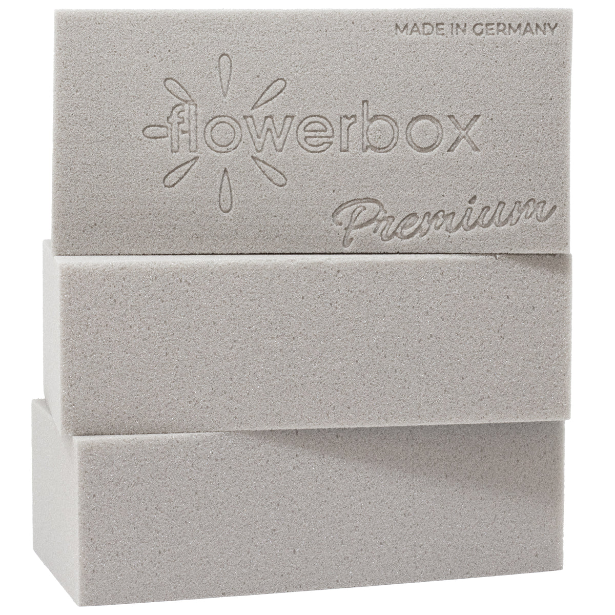 3x Original FLOWERBOX® Steckschaum für Trockenblumen