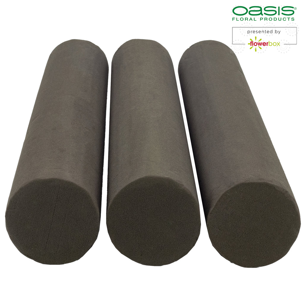 OASIS® BLACK IDEAL Zylinder Stange, Designer's Collection - Höhe 55 cm - Durchmesser 8 cm - 3 Stück
