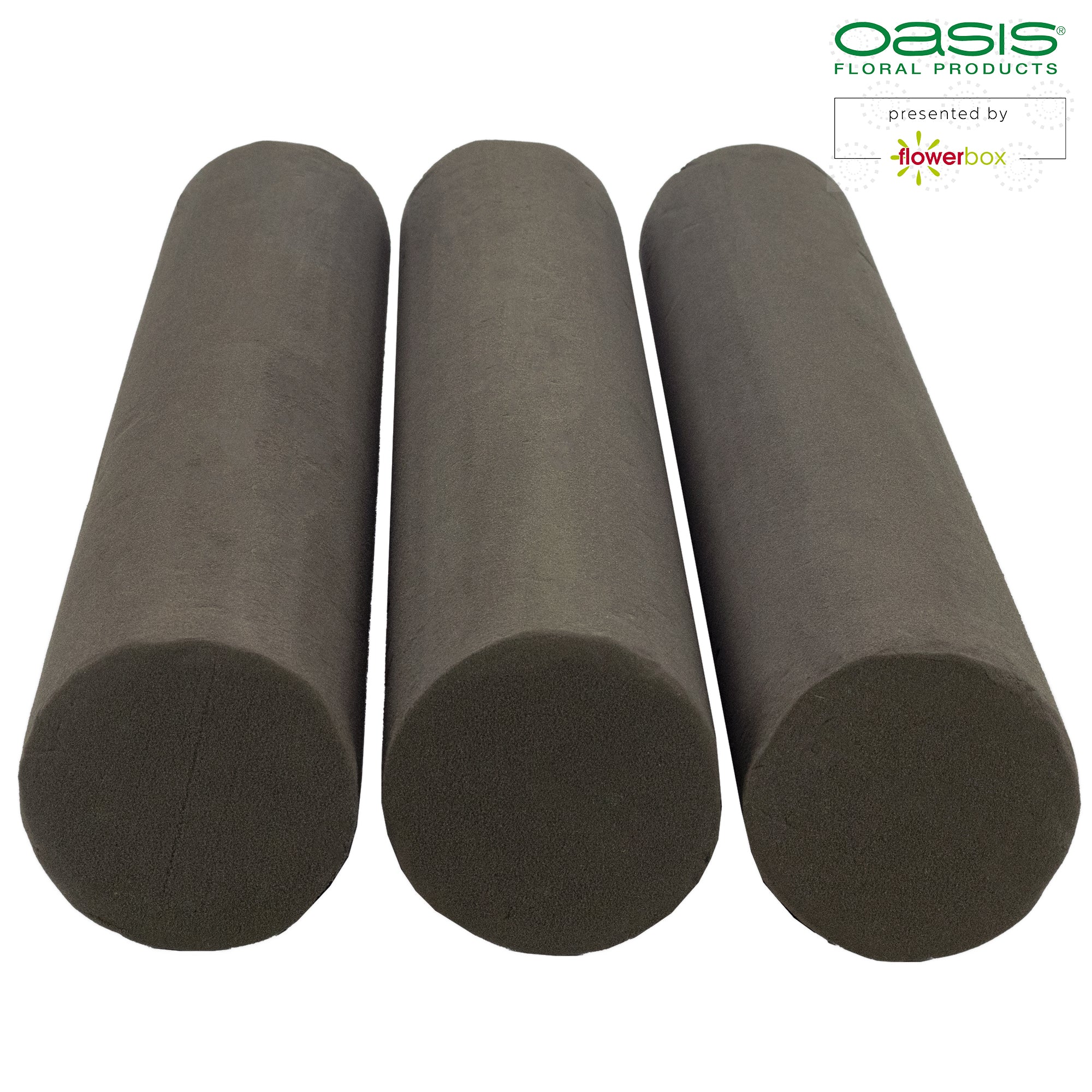 OASIS® BLACK IDEAL Zylinder Stange, Designer's Collection - Höhe 55 cm - Durchmesser 8 cm - 3 Stück