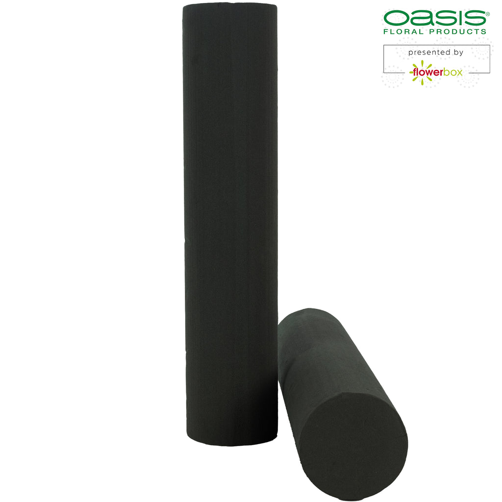 OASIS® BLACK IDEAL Cylinder Rod, Designer's Collection - Height 55 cm - Diameter 12 cm - 2 pieces