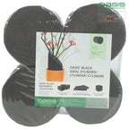 OASIS® BLACK IDEAL Zylinder Stange, Designer's Collection - Höhe 15 cm - Durchmesser 12 cm - 4 Stück