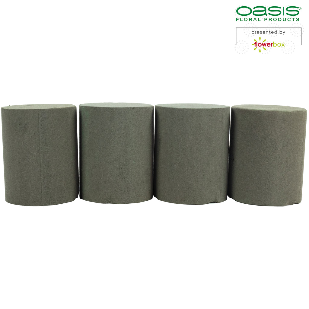 OASIS® BLACK IDEAL Zylinder Stange, Designer's Collection - Höhe 15 cm - Durchmesser 12 cm - 4 Stück