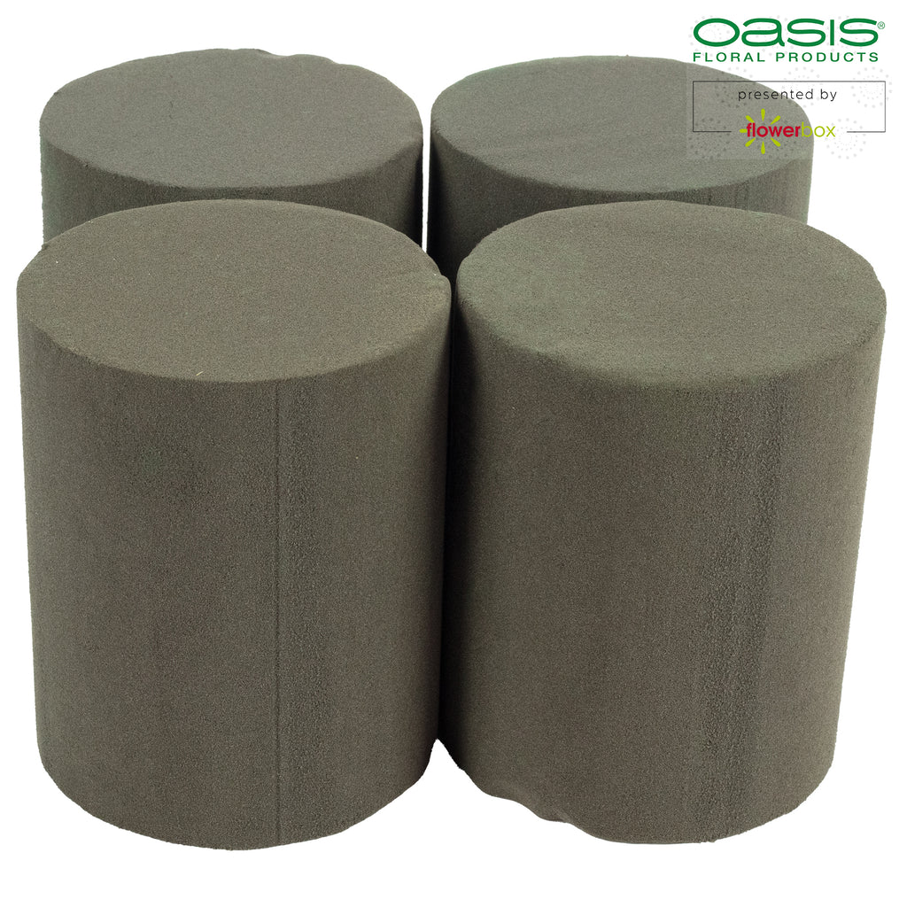 OASIS® BLACK IDEAL Zylinder Stange, Designer's Collection - Höhe 15 cm - Durchmesser 12 cm - 4 Stück