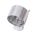 Wrap wristlet bracelet - 2.5 x 23cm - 6 pieces - silver
