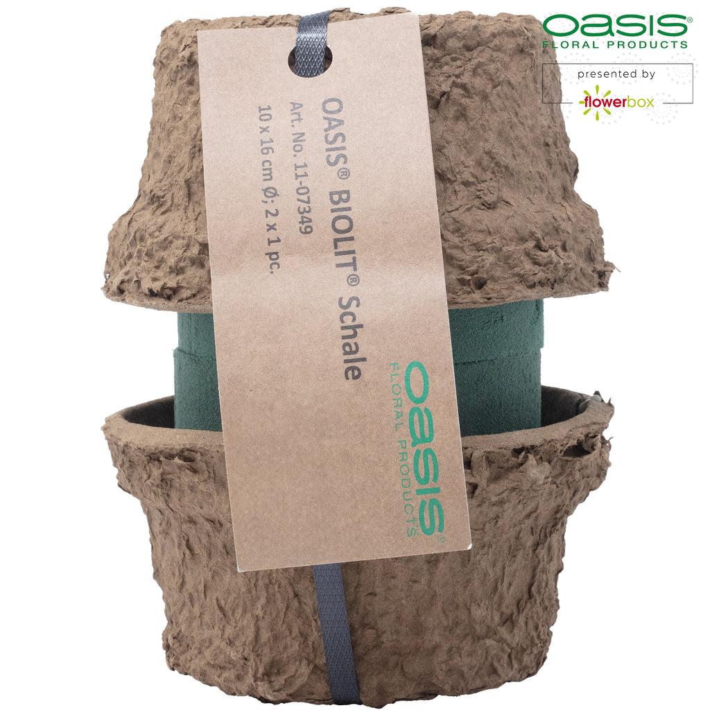 OASIS® BIOLIT® Schale - 10 x 16 cm Ø - 2 Stück