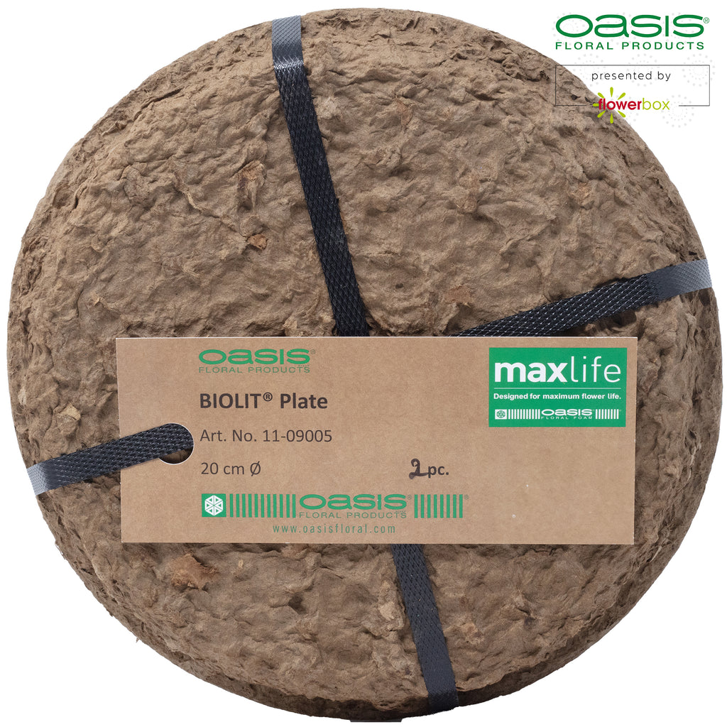 OASIS® BIOLIT® Flat Bowl - Ø 20 cm - 2 pieces