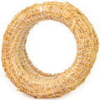 Lot de 3 couronnes de paille, 30 cm de diamètre, 4 cm d'épaisseur