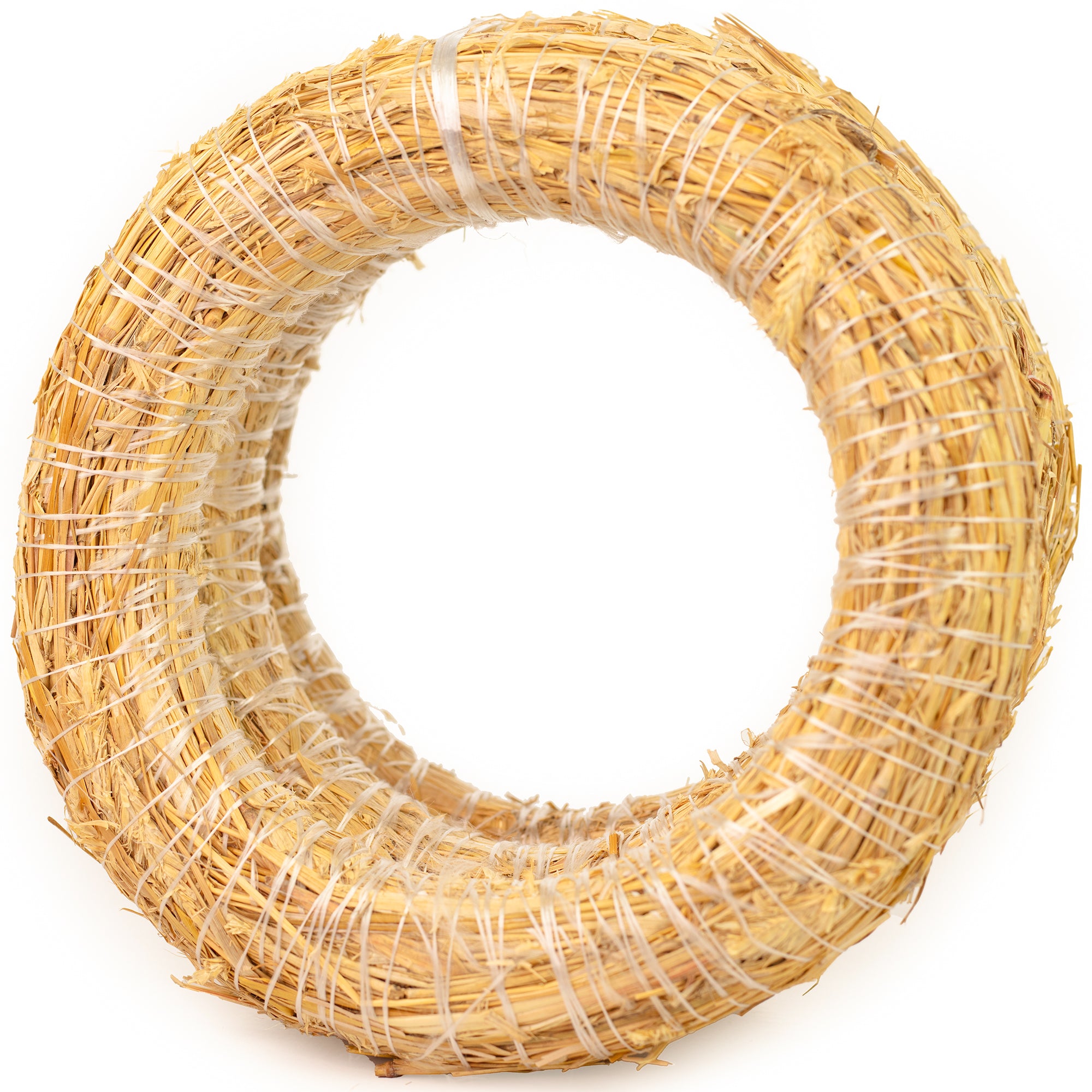Lot de 3 couronnes de paille, 30 cm de diamètre, 4 cm d'épaisseur