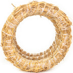 Set of 3 straw wreaths, diameter 20 cm, thickness 3 cm