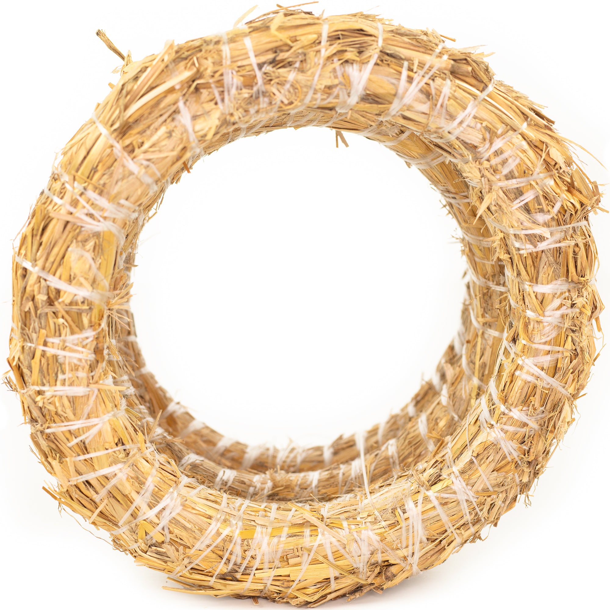 Set of 3 straw wreaths, diameter 20 cm, thickness 3 cm