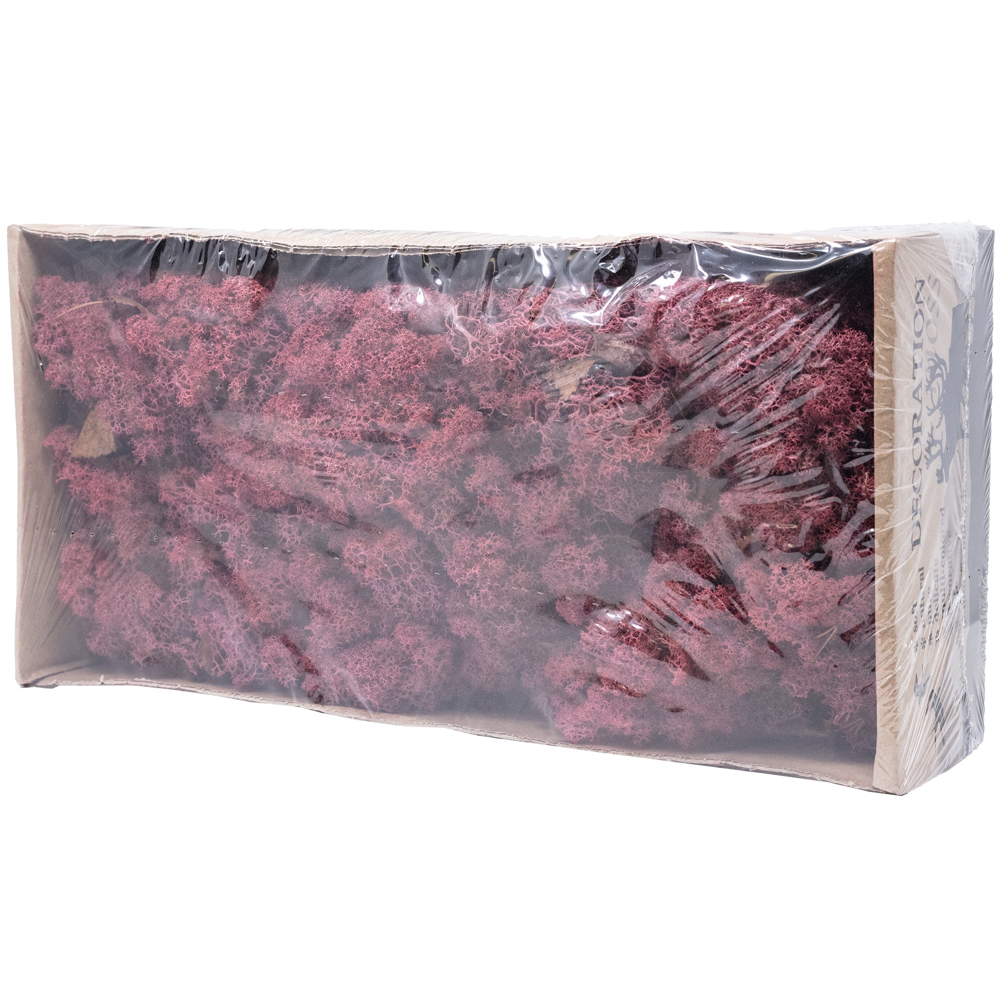 Karton Islandmoos Bordeaux-Rot - 500g