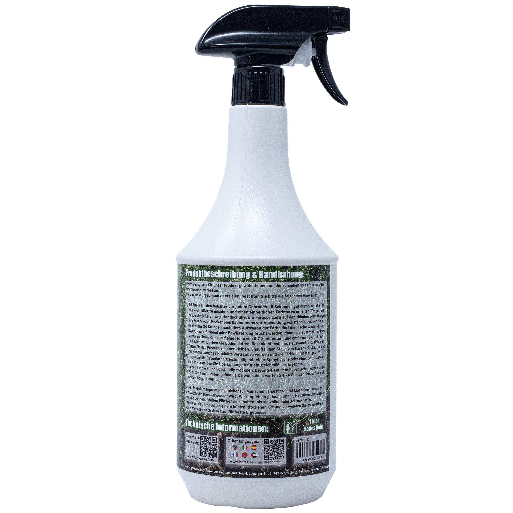 Peinture InstaGreen Premium pour haies et pelouses - Vert instantané pour pelouses et haies, prête à l'emploi
