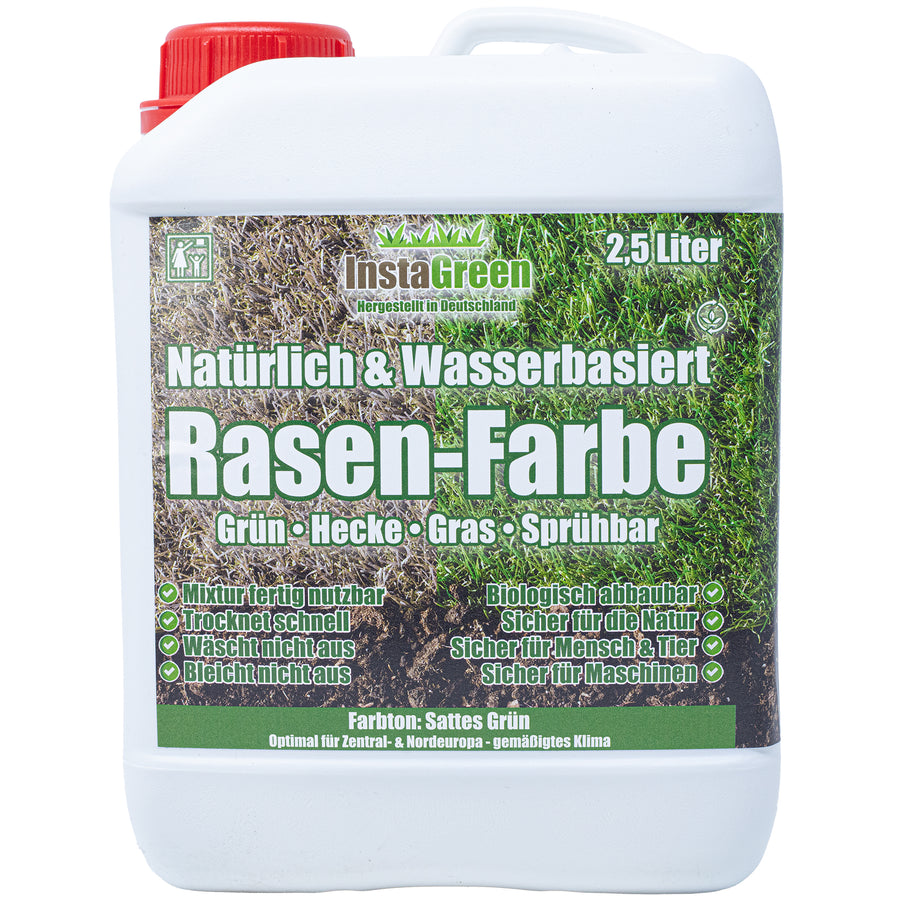 InstaGreen Rasenfarbe 2,5 Liter Kanister