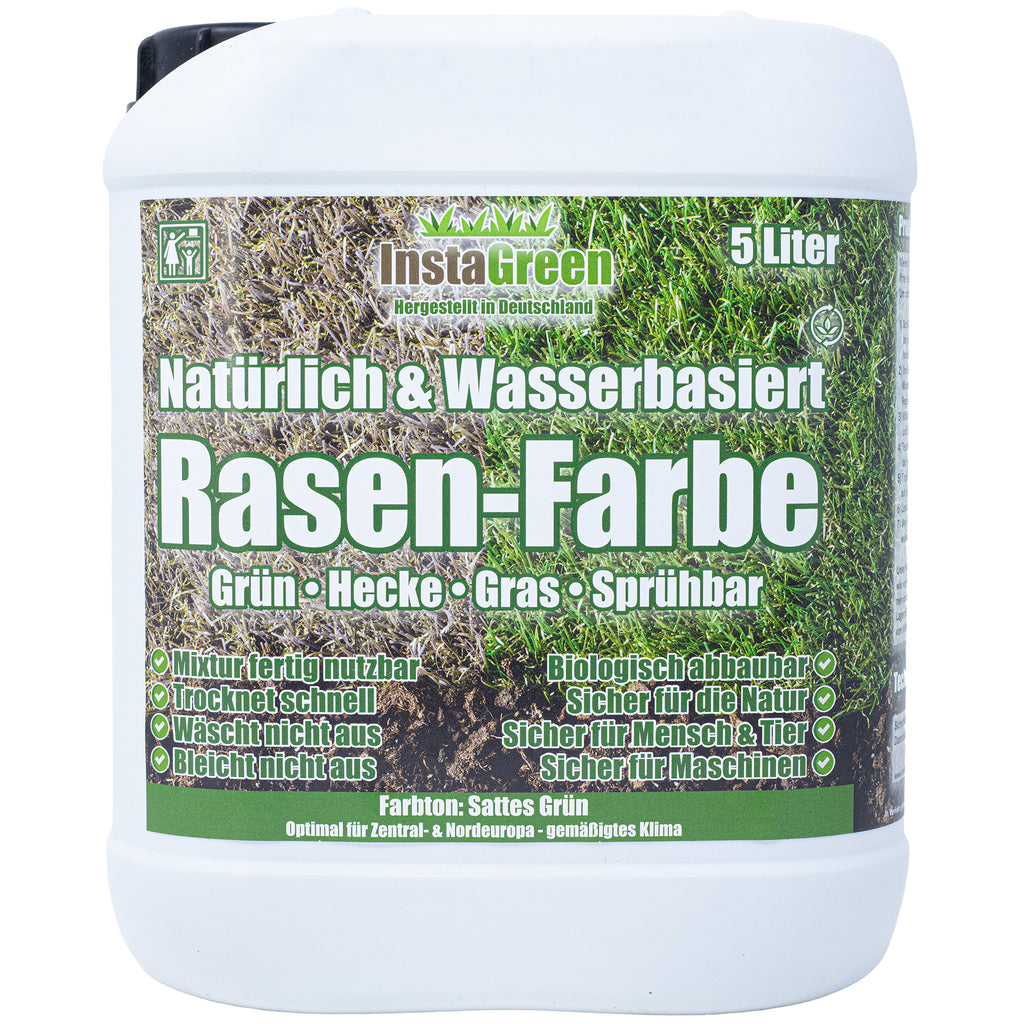 Peinture InstaGreen Premium pour haies et pelouses - Vert instantané pour pelouses et haies, prête à l'emploi