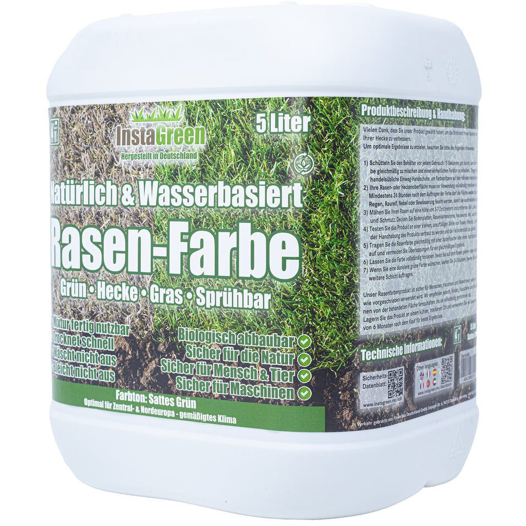 Peinture InstaGreen Premium pour haies et pelouses - Vert instantané pour pelouses et haies, prête à l'emploi