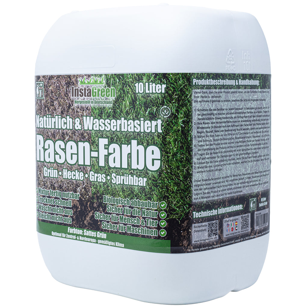 Peinture InstaGreen Premium pour haies et pelouses - Vert instantané pour pelouses et haies, prête à l'emploi