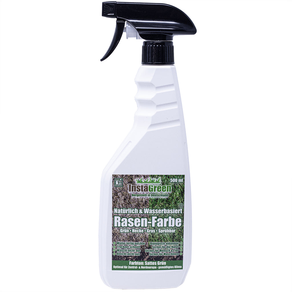 Peinture InstaGreen Premium pour haies et pelouses - Vert instantané pour pelouses et haies, prête à l'emploi