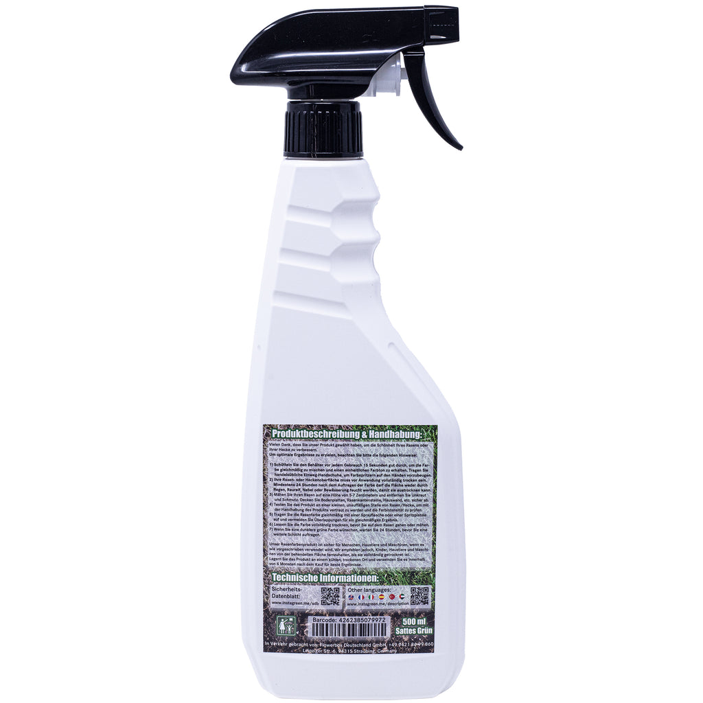 Peinture InstaGreen Premium pour haies et pelouses - Vert instantané pour pelouses et haies, prête à l'emploi
