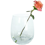 Vase BELLY en verre, petit modèle - transparent - hauteur 26 cm - diamètre 22 cm