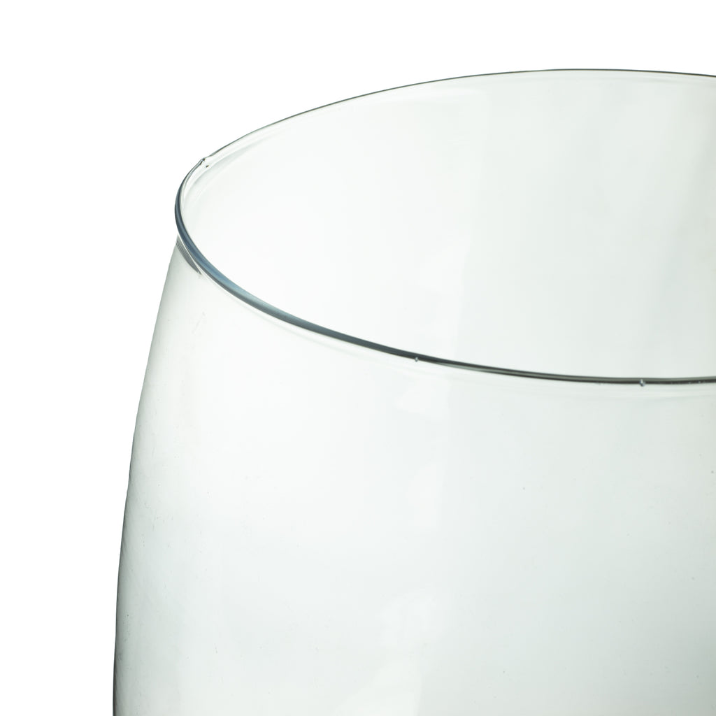 Vase BELLY en verre, petit modèle - transparent - hauteur 26 cm - diamètre 22 cm