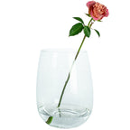 BELLY glass vase, medium - clear - height 33 cm - diameter 25 cm