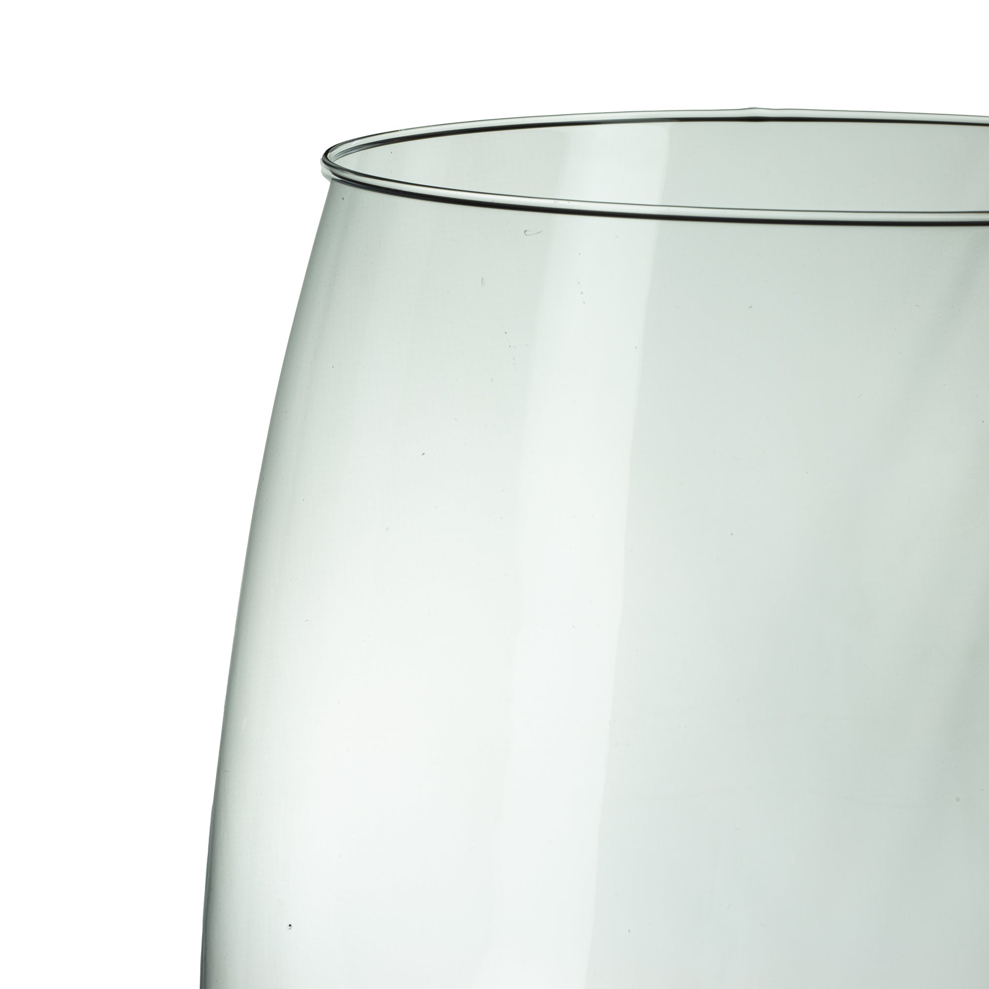 BELLY glass vase, medium - clear - height 33 cm - diameter 25 cm