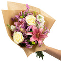 Bouquet de fleurs « Majesté rose » - Longueur env. 50 cm