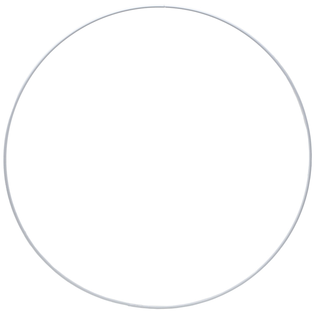 Metallring weiß - 35 cm