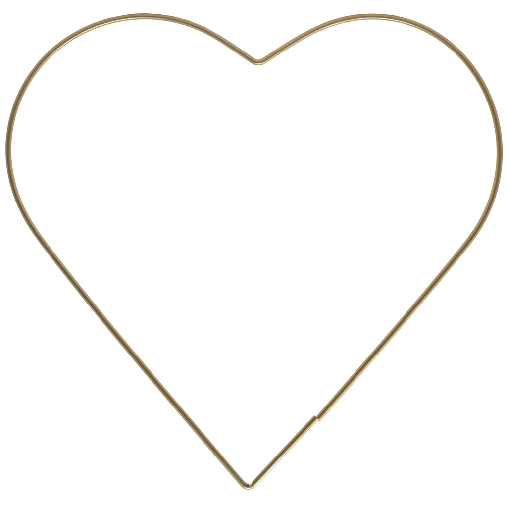 Metallherz gold - 25 cm