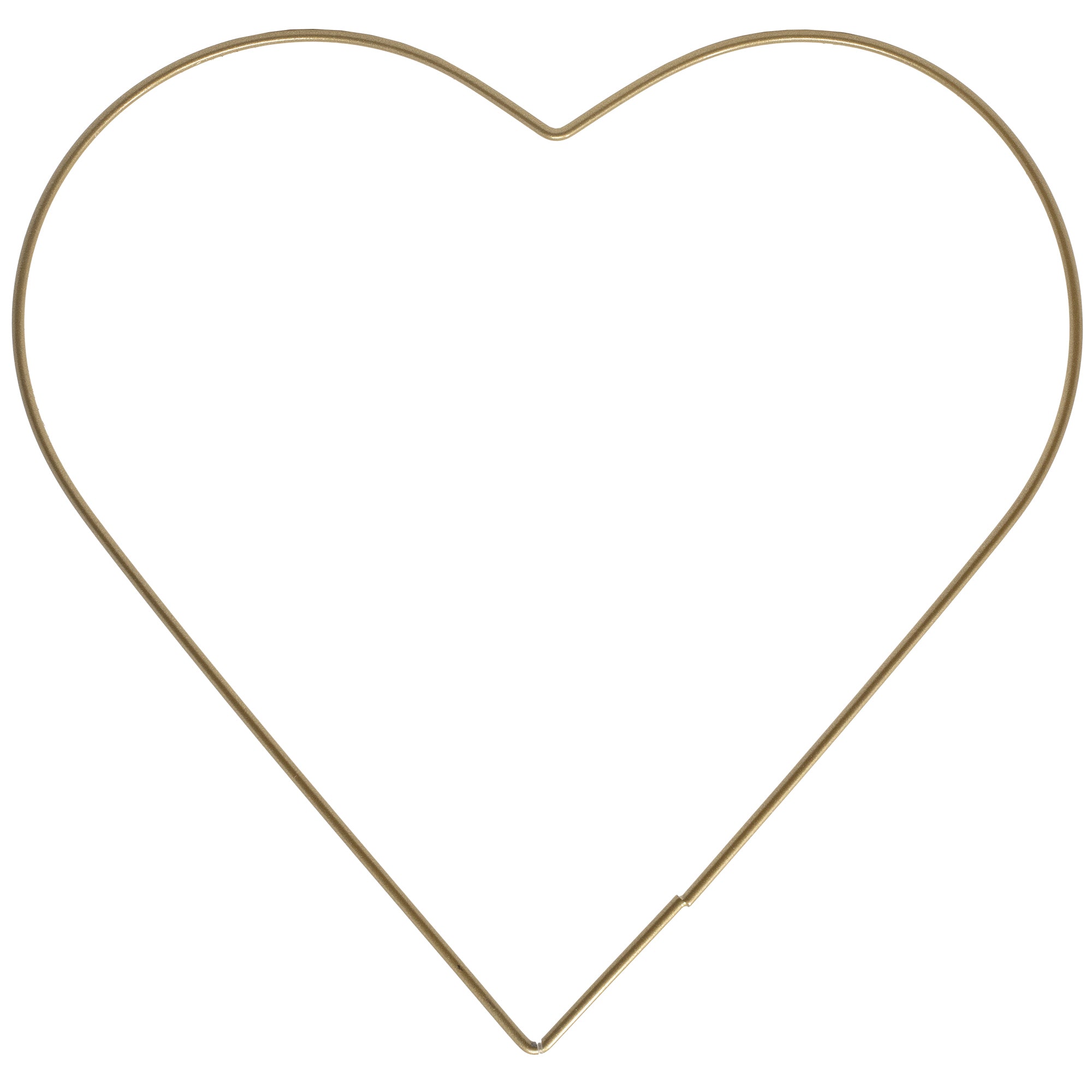 Metallherz gold - 25 cm