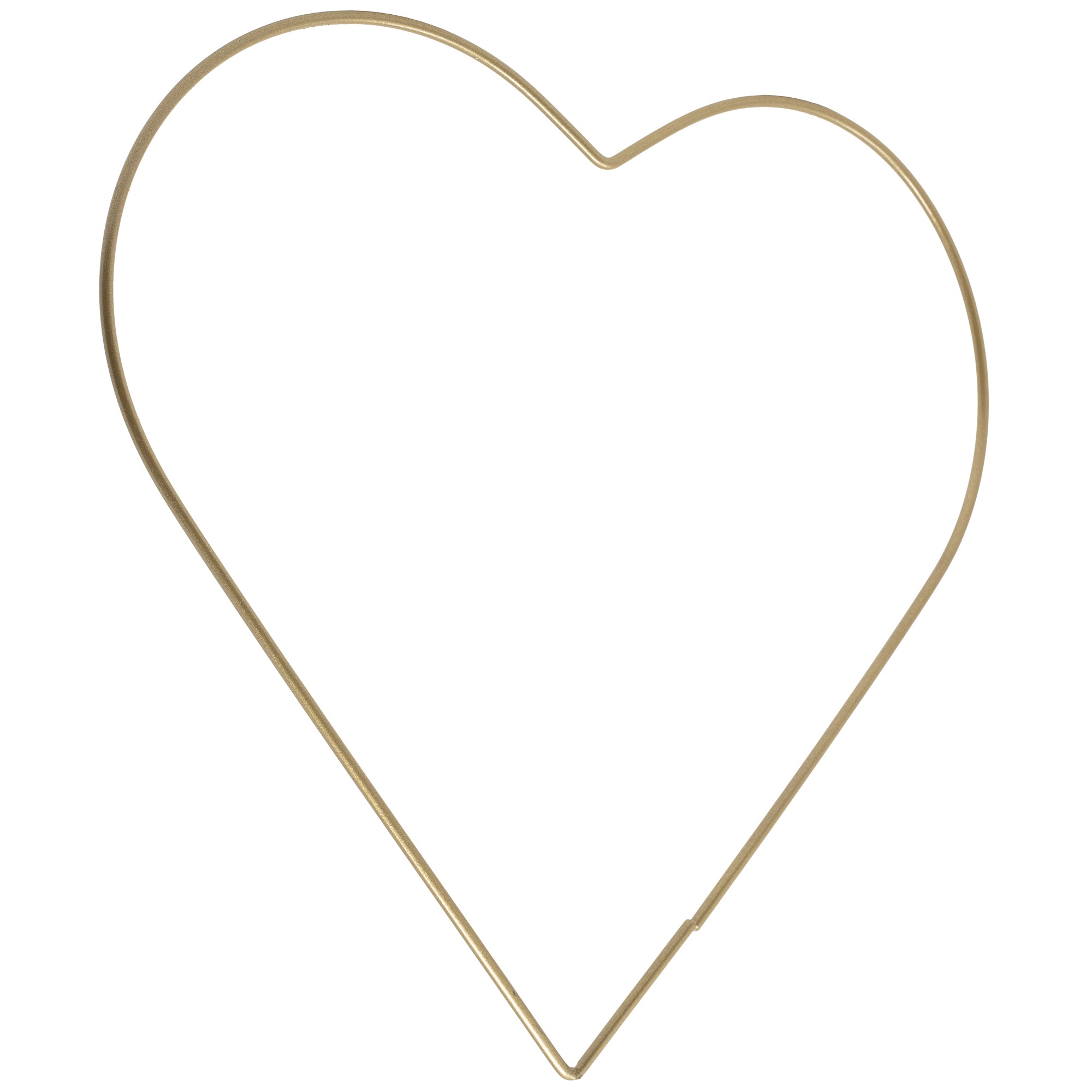 Metallherz gold - 25 cm