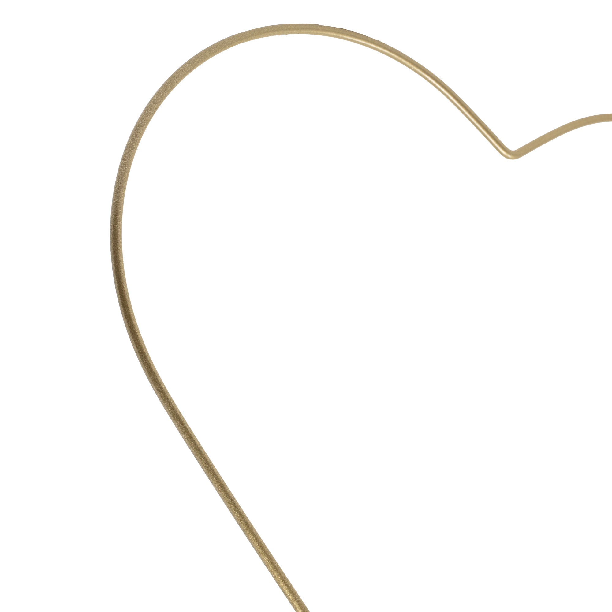 Metallherz gold - 25 cm