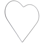 Metallherz silber - 25 cm