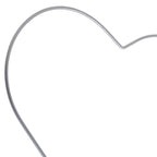 Metallherz silber - 25 cm