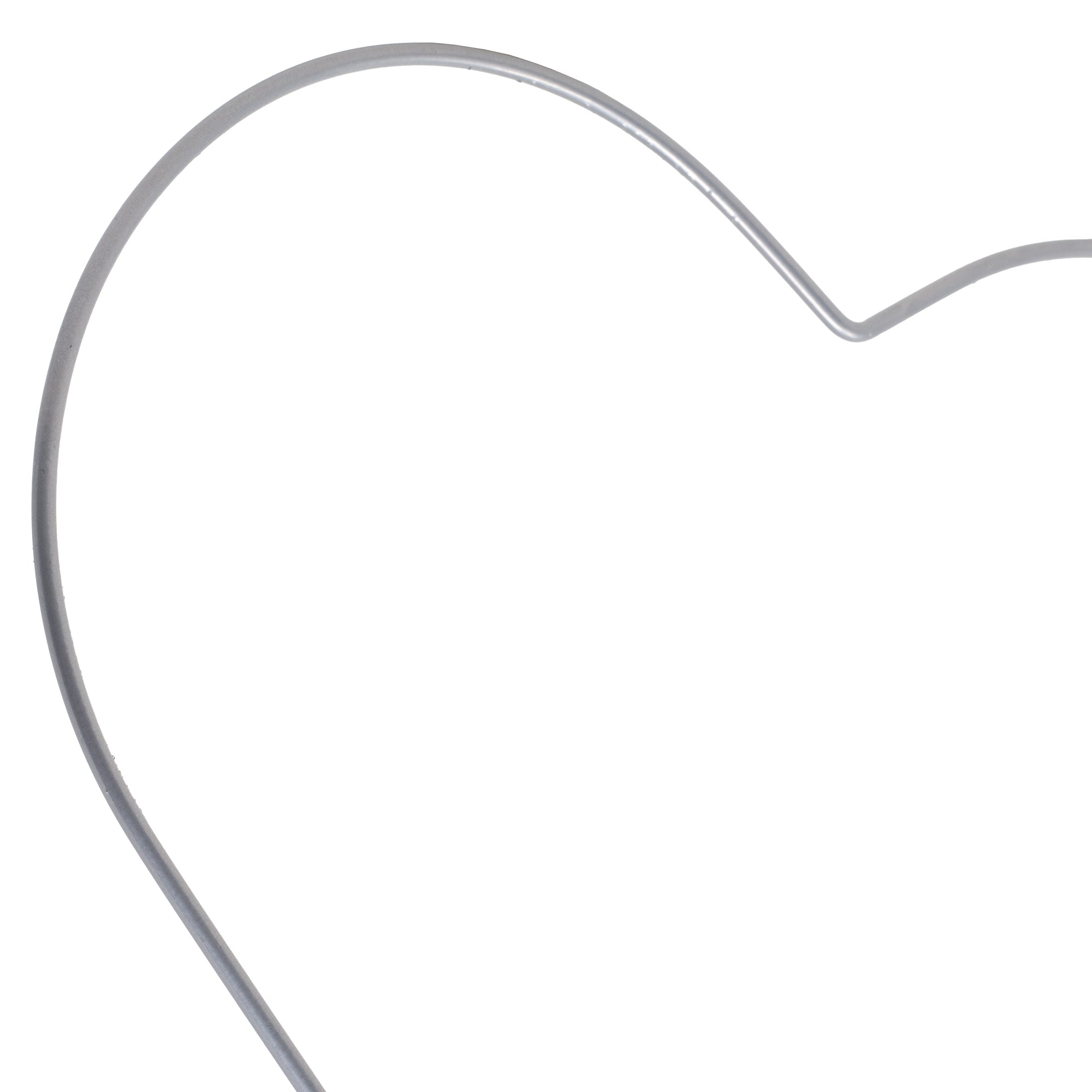 Metallherz silber - 25 cm