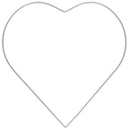 Metallherz silber - 35 cm