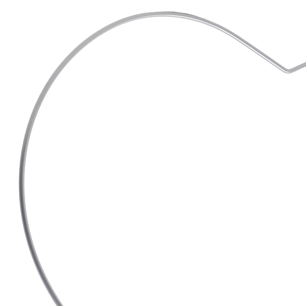 Metallherz silber - 35 cm