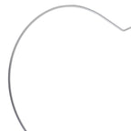 Metallherz silber - 35 cm