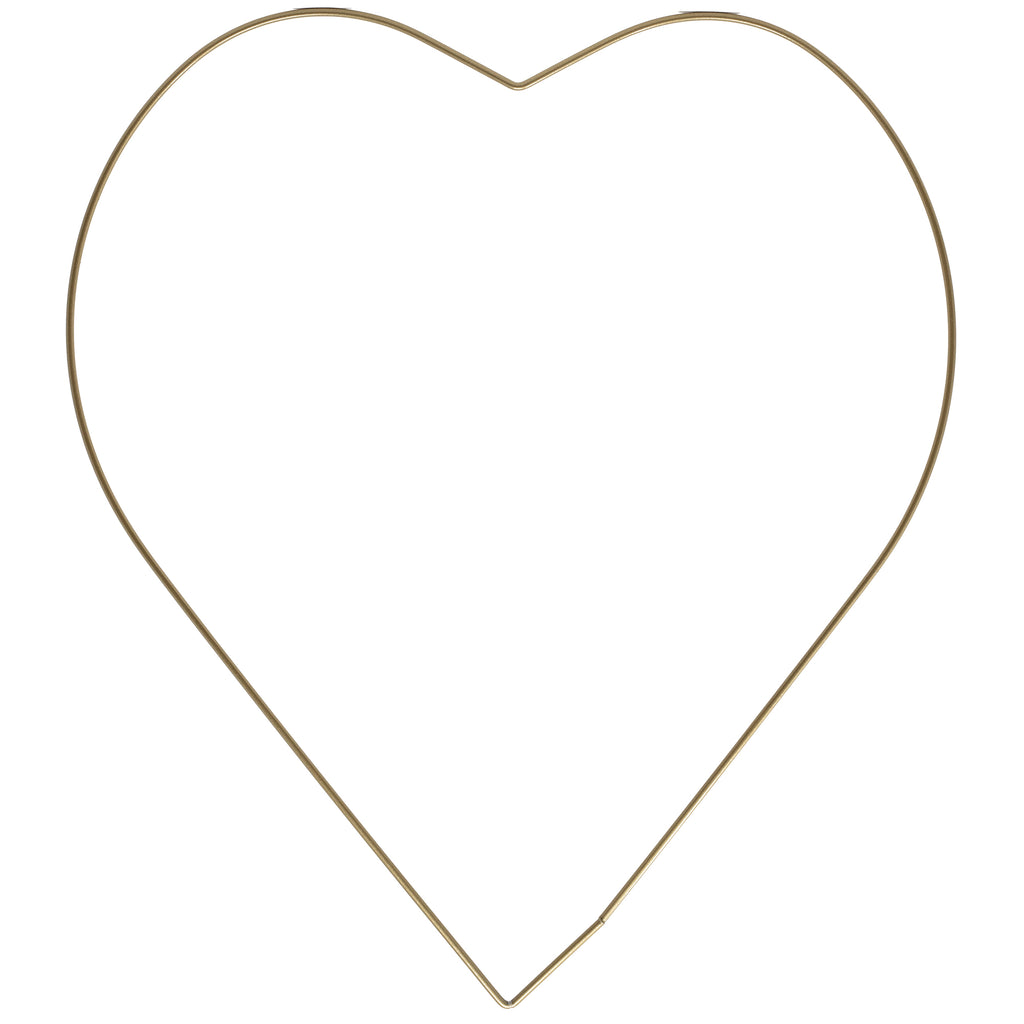 Metallherz gold - 35 cm