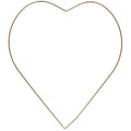 Metallherz gold - 35 cm