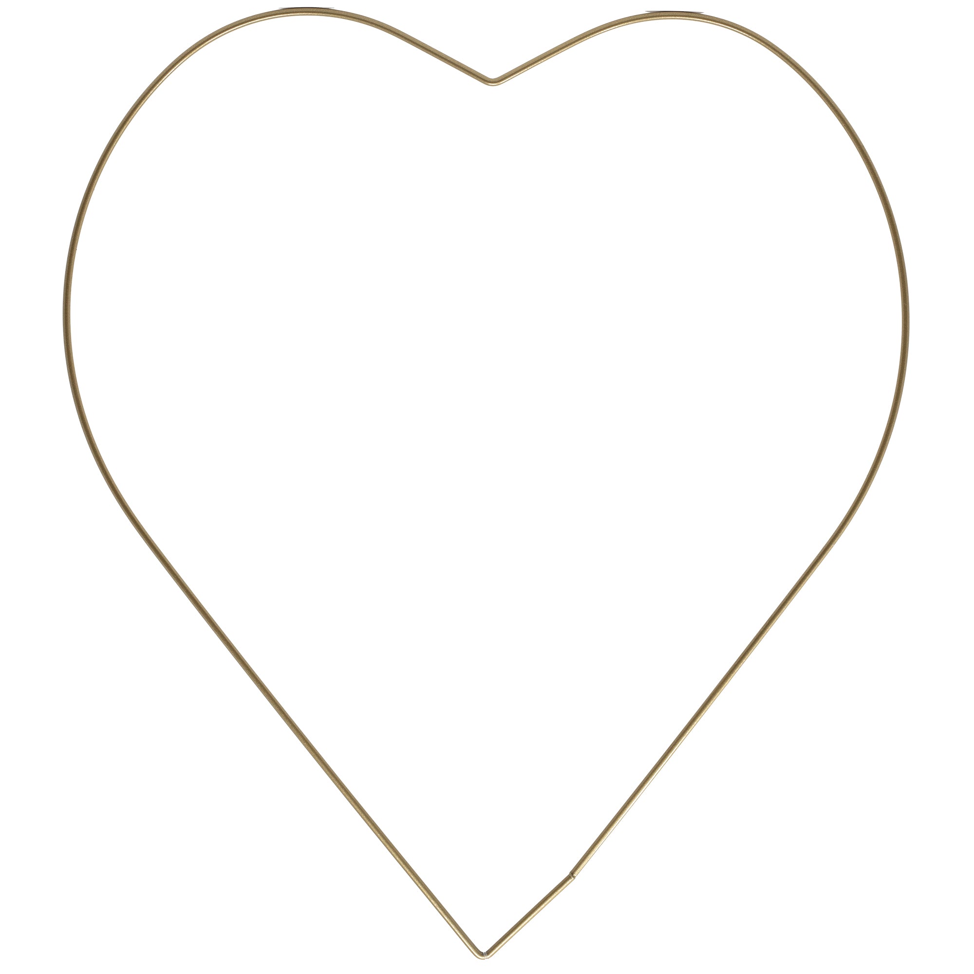 Metallherz gold - 35 cm