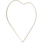 Metallherz gold - 35 cm